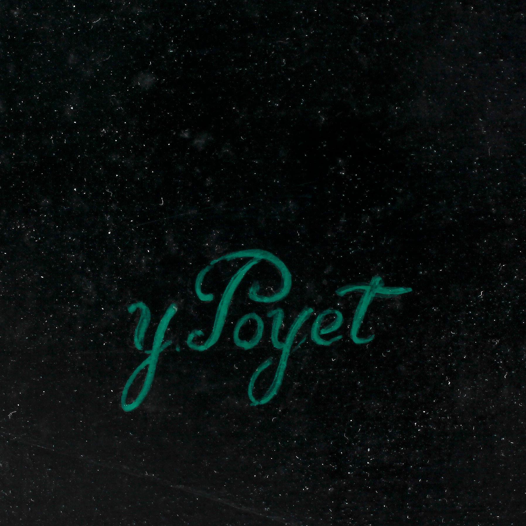 YVES POYET, akryl på duk, signerad.