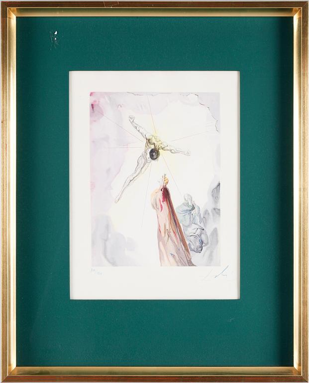 SALVADOR DALI, färgträsnitt, handsign o numr 109/150 i pastellkrita.