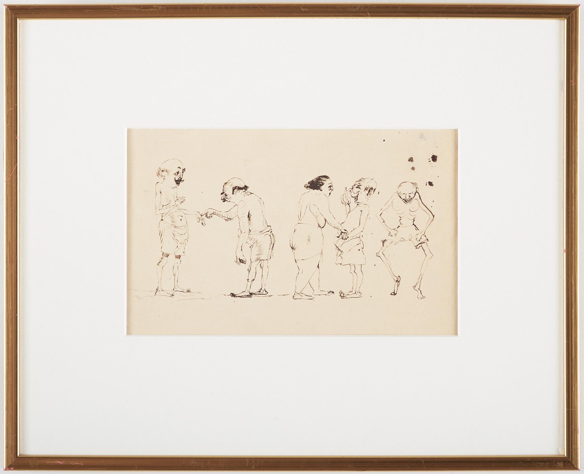 Axel Fridell, drawing, executed around 1923.