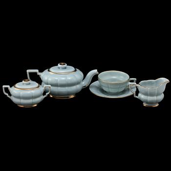 TESERVIS, 9 delar, "Grand", Arthur Percy, Gefle, modellen formgiven 1930.