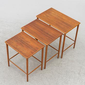 Tea table, 3 pieces, 1950s/60s.