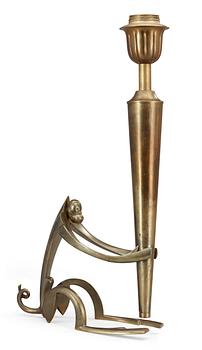 A Hagenauer bronze table lamp, Vienna, Austria.
