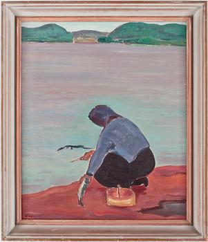 WILLE BOIJER-POIJÄRVI, olja på duk, signerad och daterad 1945.