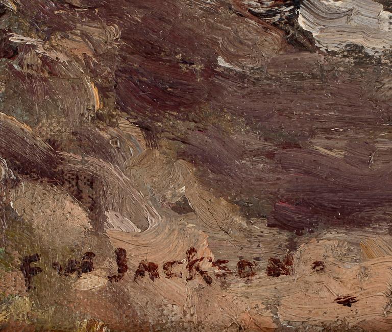 FREDRICK WILLIAM JACKSON, olja på duk, sign.