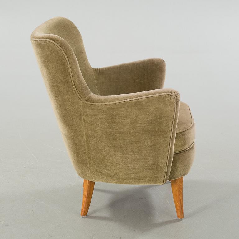 A lounge chair from O H Sjögren, probably Carl Malmsten, third quarter of the 20th century.