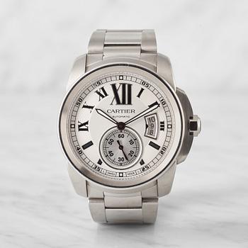 148. CARTIER, Calibre de Cartier, wristwatch, 42 mm,