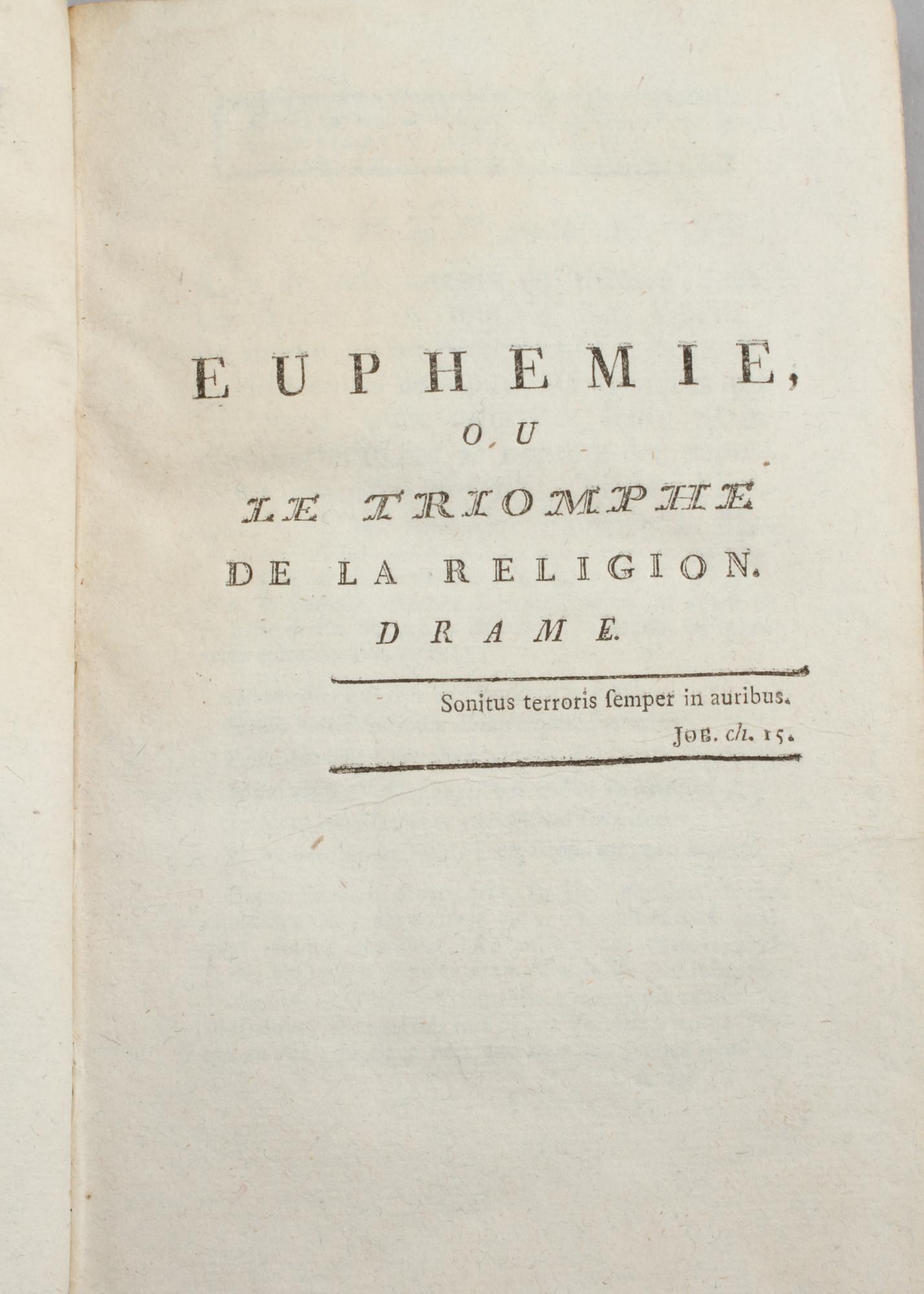 BÖCKER, 6 st, bl a "Les epreuves du sentiment...", 1700- och 1800-tal.