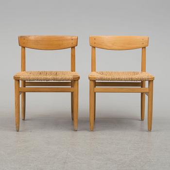 A set of six chairs and a dining table 'Øresund' by Børge Mogensen, Karl Andersson & Söner, Huskvarna, Sweden.
