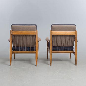 FÅTÖLJER, ett par, Grete Jalk, France & son, Danmark, 1960-tal.