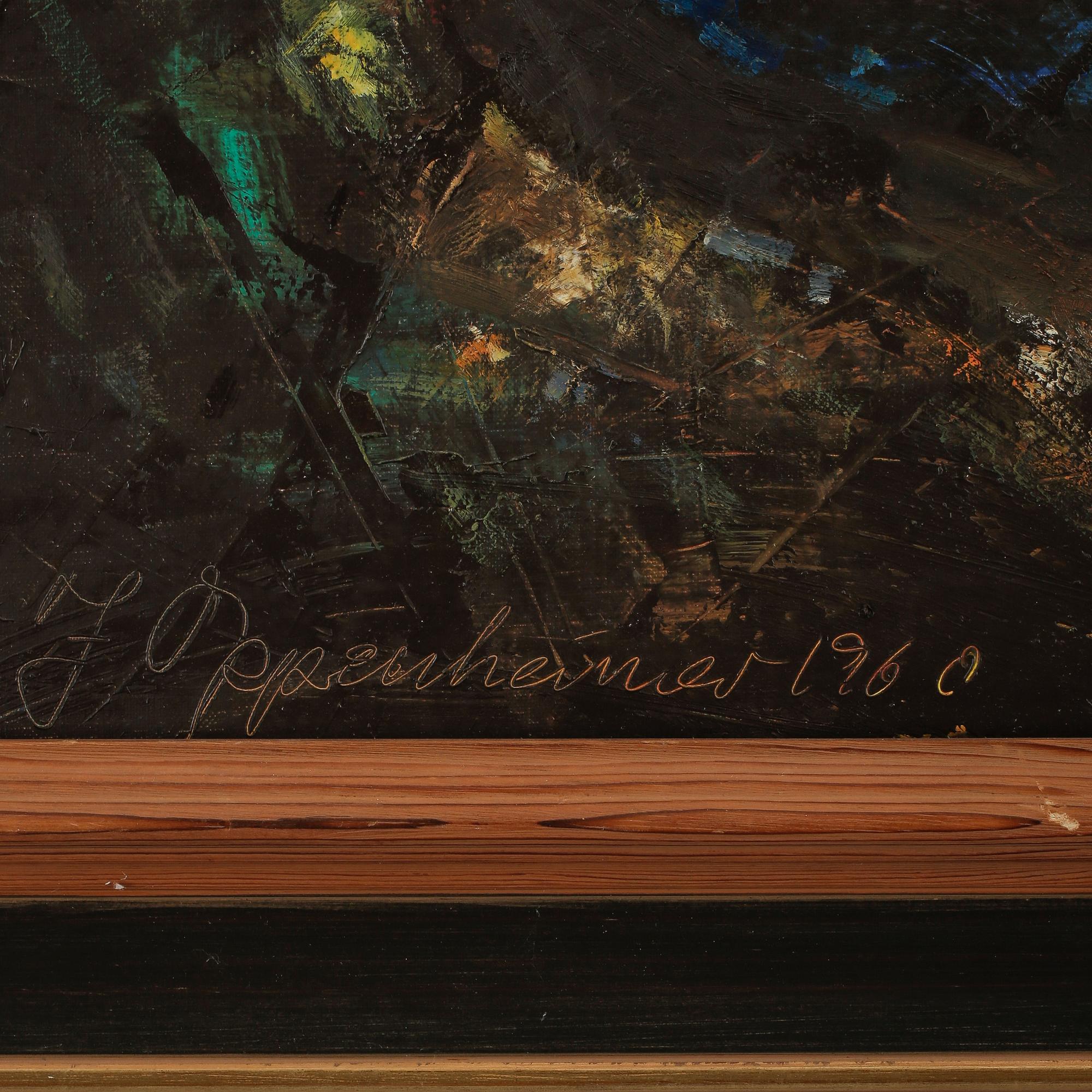 JOHNNY OPPENHEIMER, olja på duk, signerad och daterad 1960.