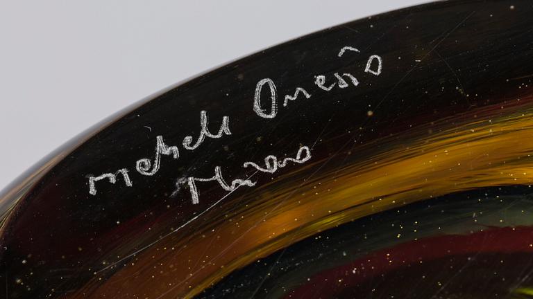 A Michele Onesto glass flacon for Vetreria.