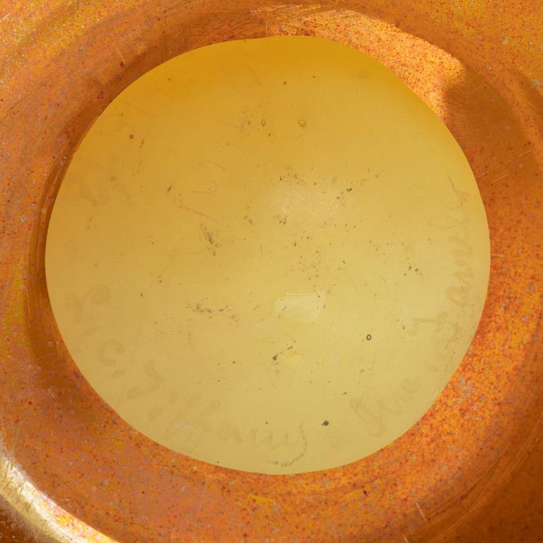 Louis Comfort Tiffany, a 'Favrile' glass bowl, Art Nouveau, USA circa 1900.