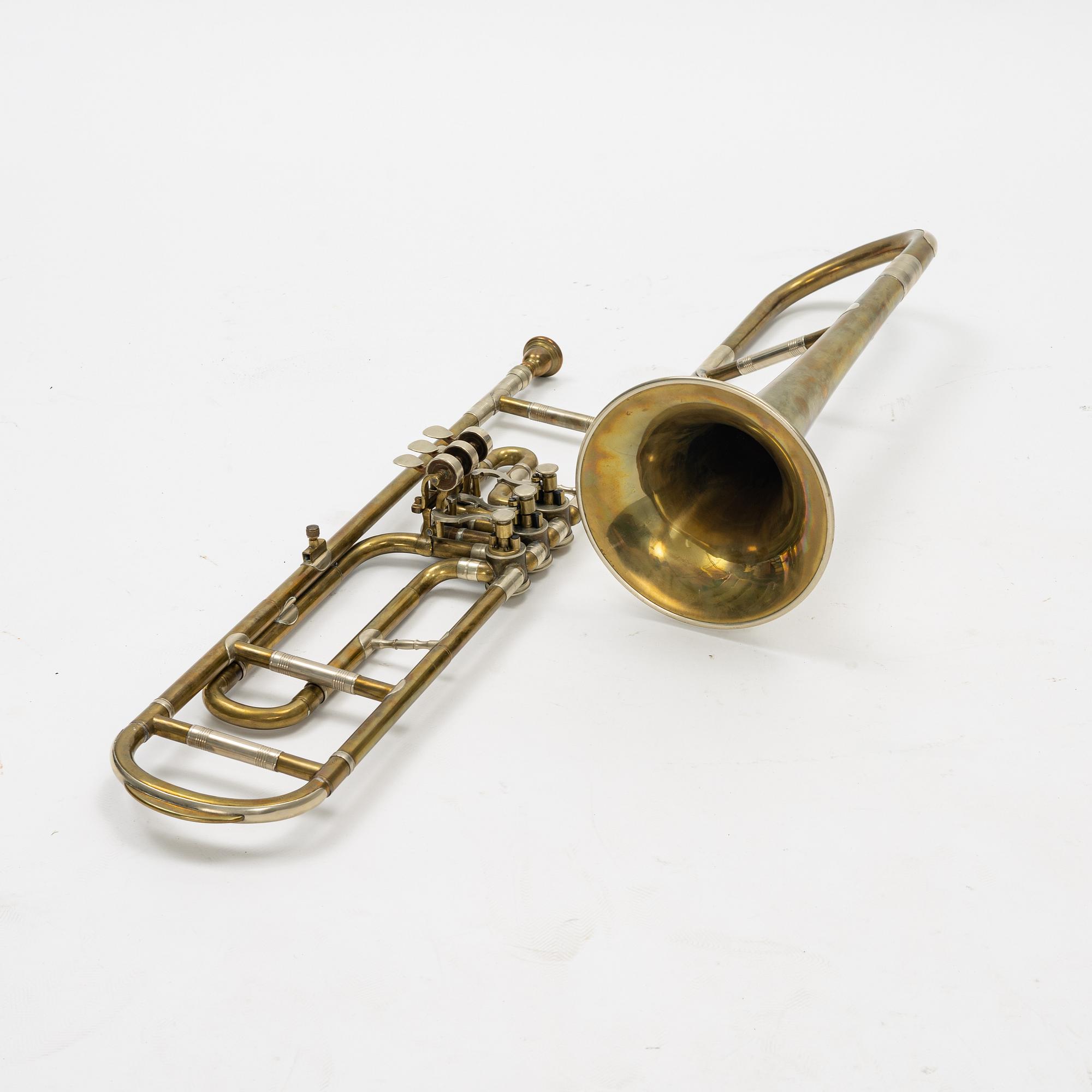 A Valve trombone, 19th/20th Century.