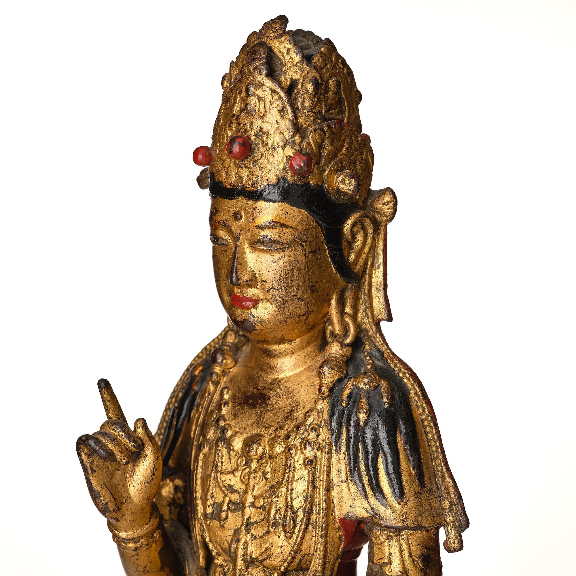 Stående Avalokiteshvara, brons. Möjligen Korea.