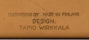 TAPIO WIRKKALA,  TUHKAKUPPI. Leimattu, Design: Tapio Wirkkala. Kultakeskus Made in Finland.