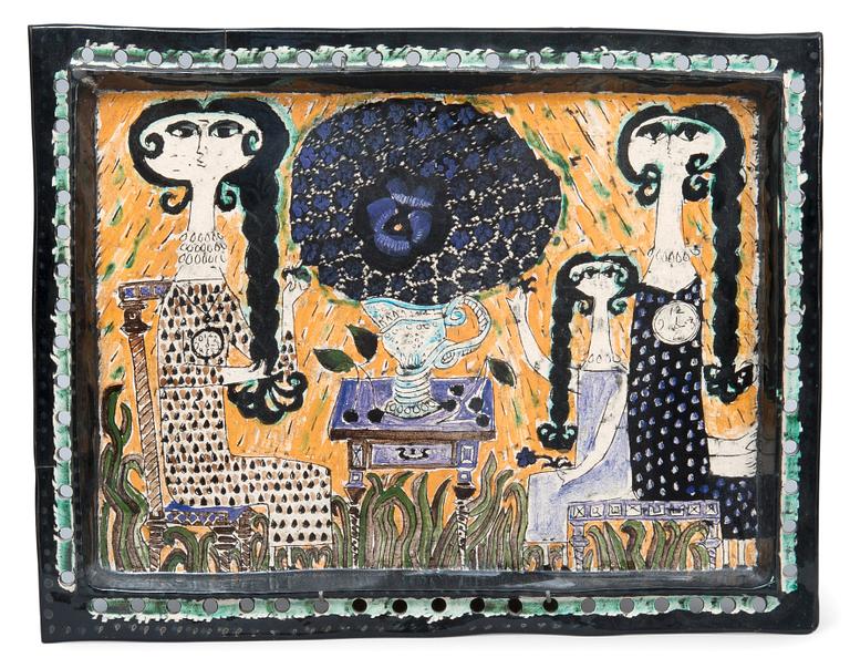 Birger Kaipiainen, A CERAMIC DISH.