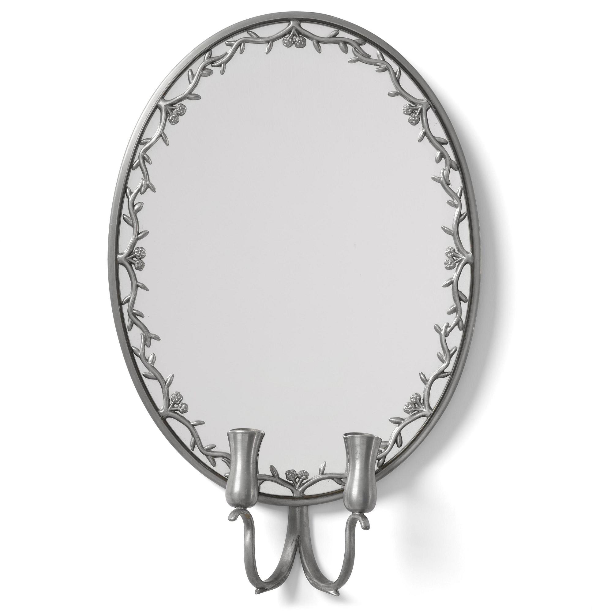 Firma Svenskt Tenn, spegellampett, tenn, modell "A 245", Stockholm, 1928.