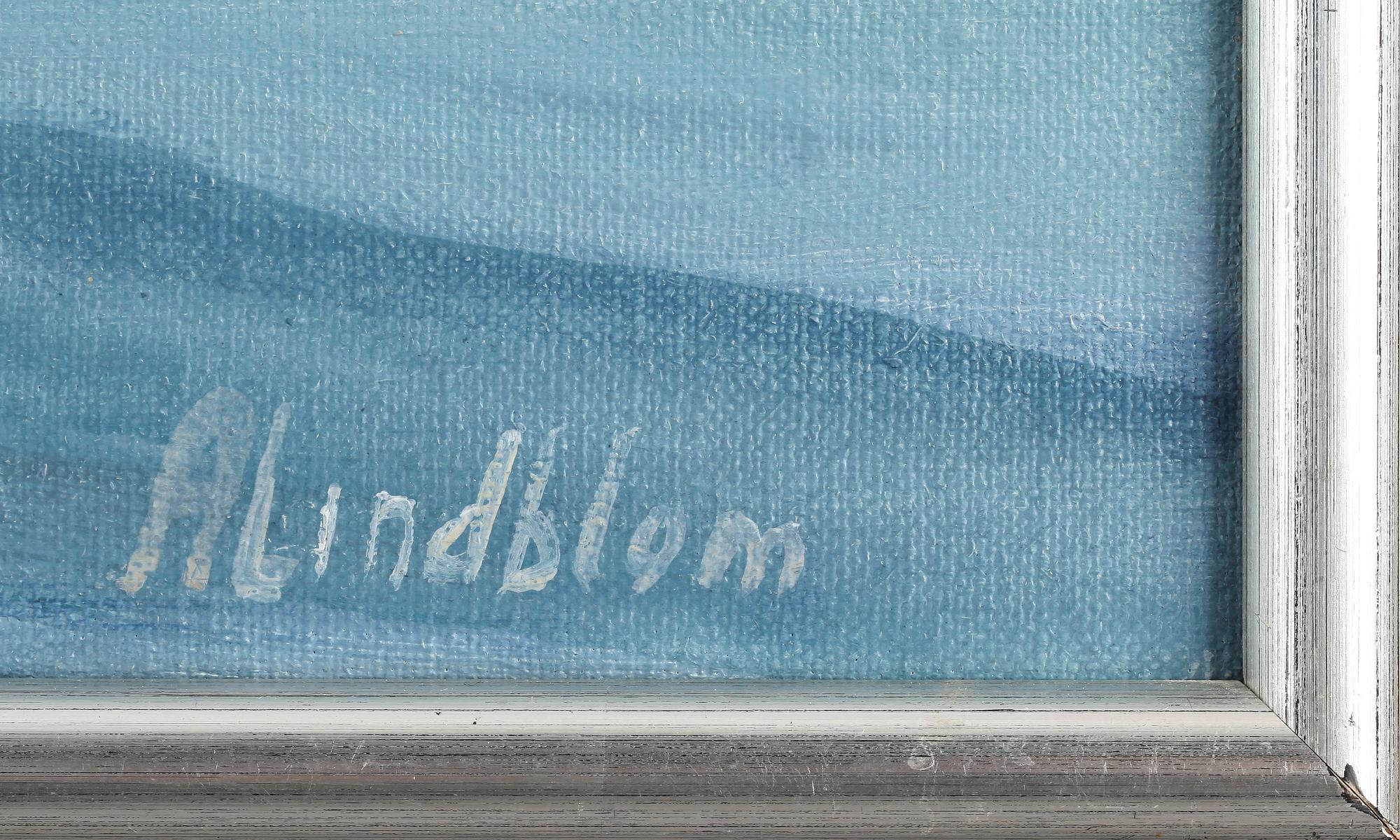 ARNOLD LINDBLOM, olja på duk, sign.