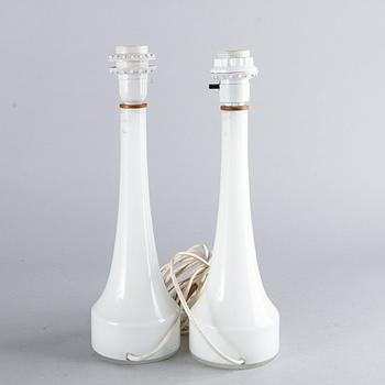 A PAIR OF TABLE LAMPS, second half of the 20th century.