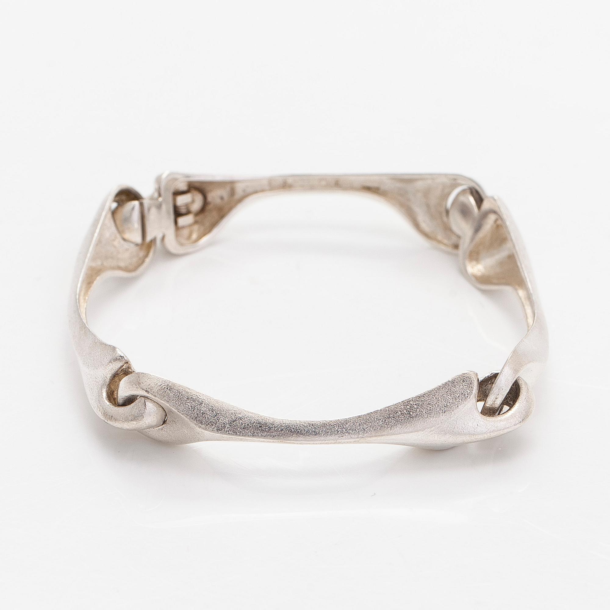 Björn Weckström, armband, "Armilla", sterlingsilver. Lapponia 1977.