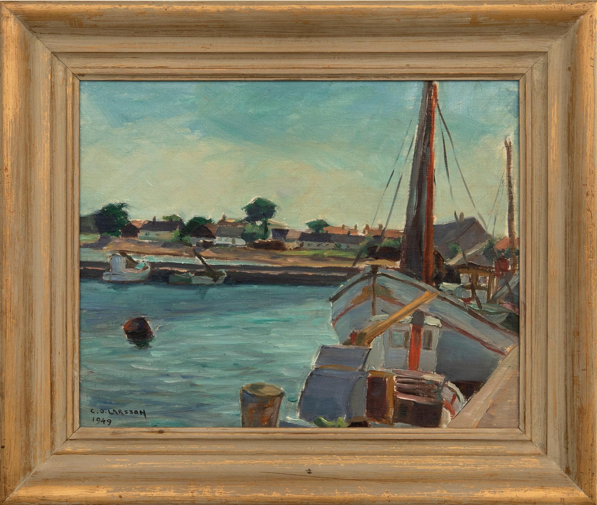 Carl Oscar Larsson, Hamnen i Skillinge.