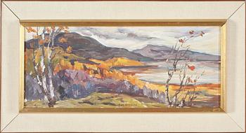 ERIK OSSLUND, olja på duk, signerad.