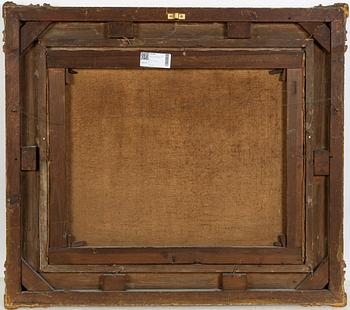 Okänd konstnär 1800-tal. Motiv med pojkar och hundar.