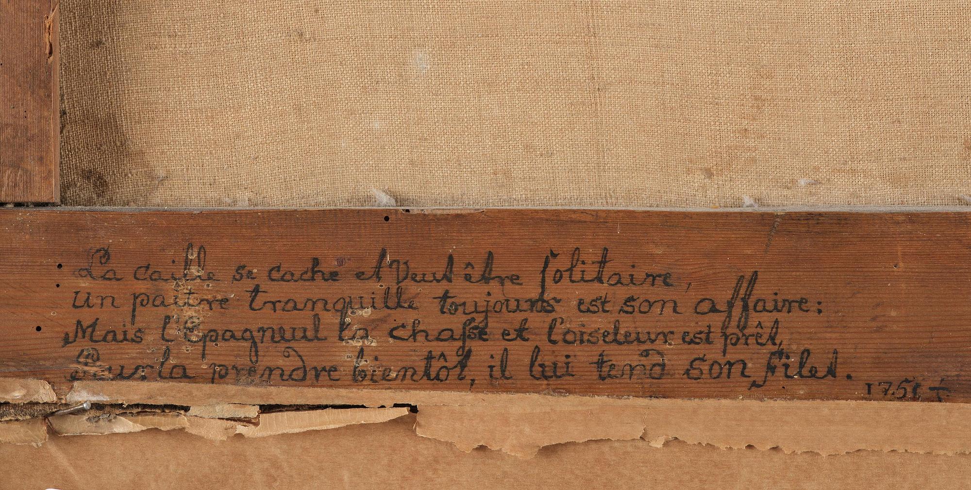 A Swedish decoupage, dated 1751.