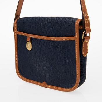 Vintage Blue Scotchgrain Crossover Bag.