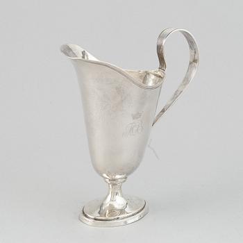 A Swedish late Gustavian jug and bowl, mark of Pehr Zethelius, Stockholm 1796 and 1804.