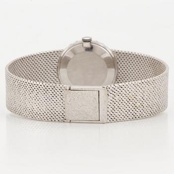 LADIES' WRIST WATCH, 18K white gold with small diamonds 8/8.