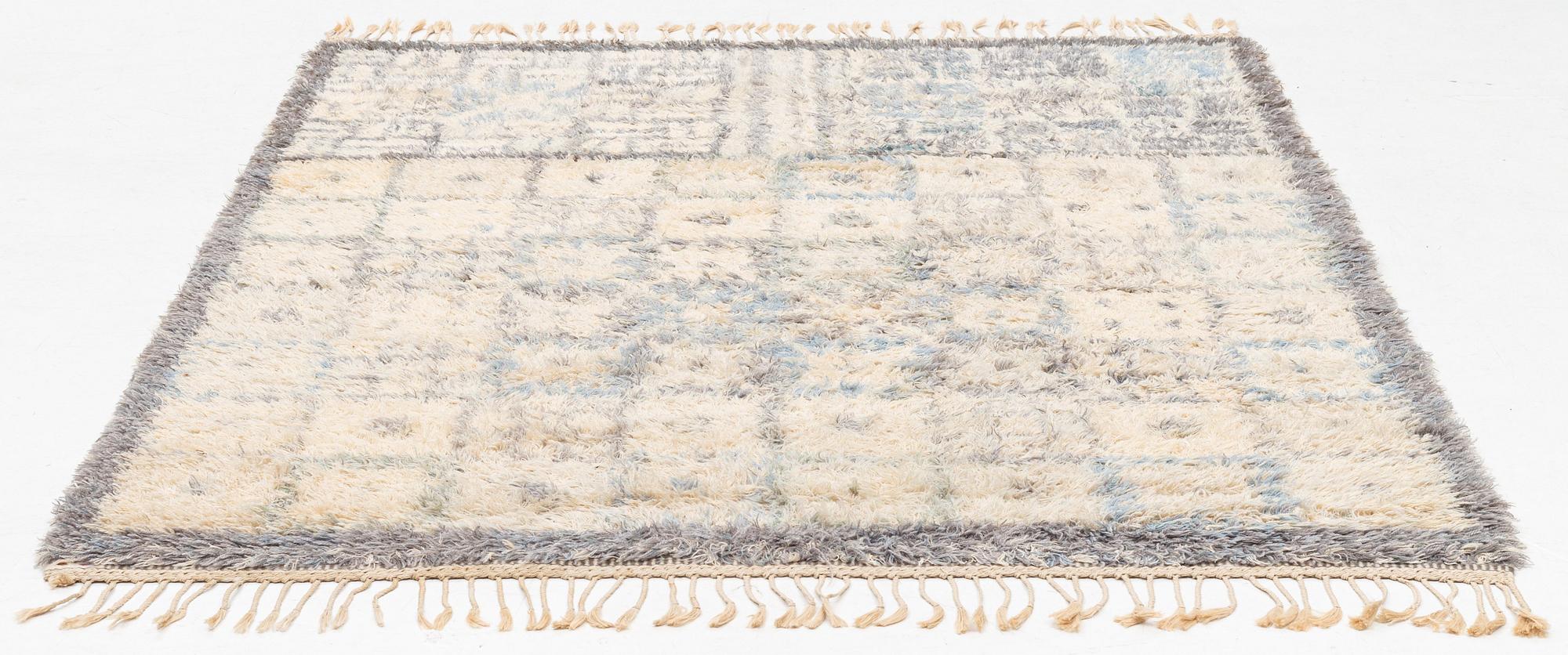 Marianne Richter, a carpet, 'Angelika', knotted pile, ca 213 x 149,5 cm, signed AB MMF MR.