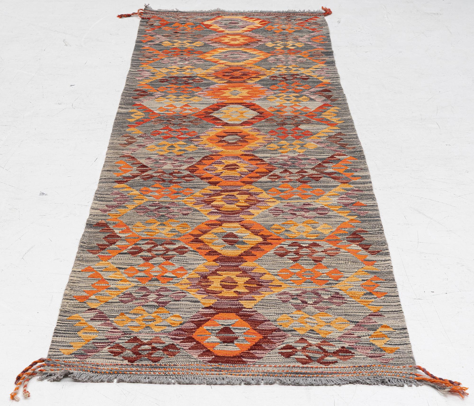 Gallery rug, Kelim, modern, approx. 300 x 81 cm.
