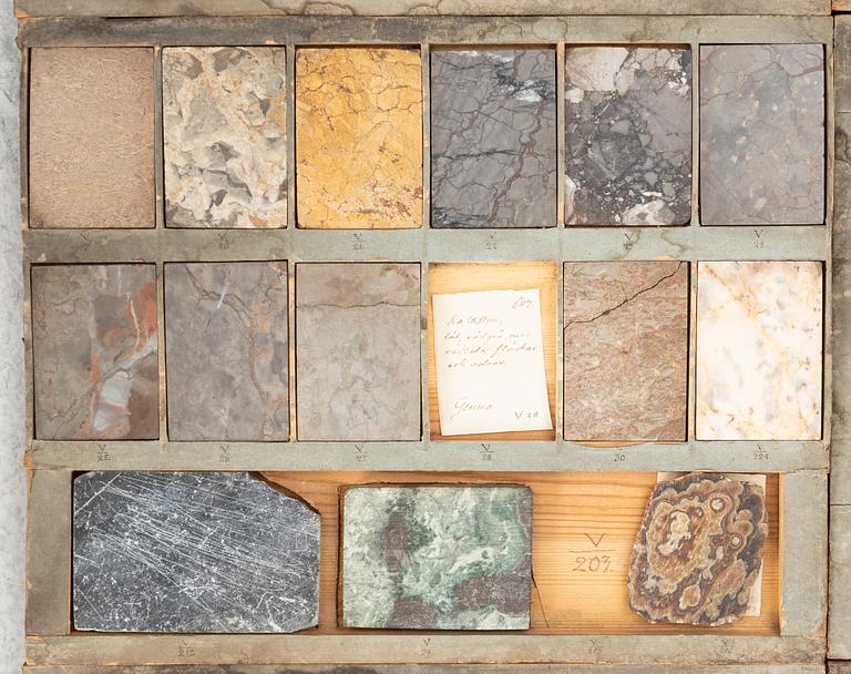 Stensamling, ca 263 delar, omkring år 1800.