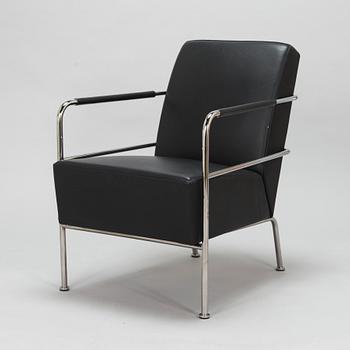 Gunilla Allard, a black leather 'Cinema' easy chair from Lammhults.