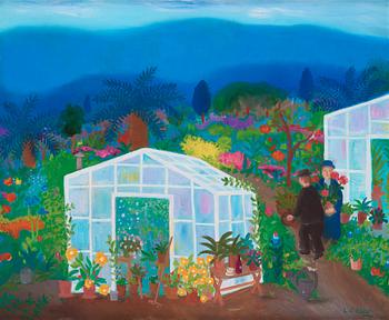 756. Lennart Jirlow, By the greenhouse.