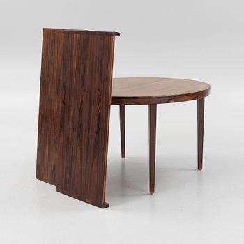 Poul Hundevad, dining set, table and a set of three chairs, Denmark, 1960s.