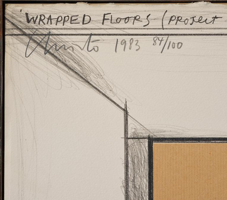 Christo & Jeanne-Claude, "Wrapped Floors, Project for Haus Lange Museum, Krefeld".