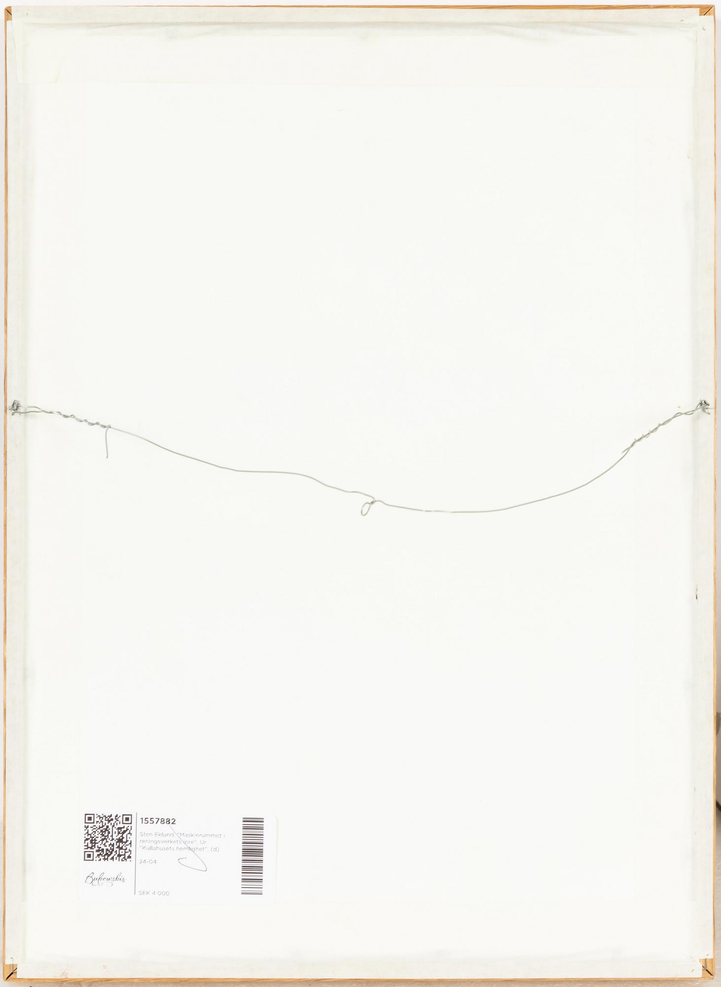 Sten Eklund, "Maskinrummet i reningsverkets inre", From "Kullahusets hemlighet".