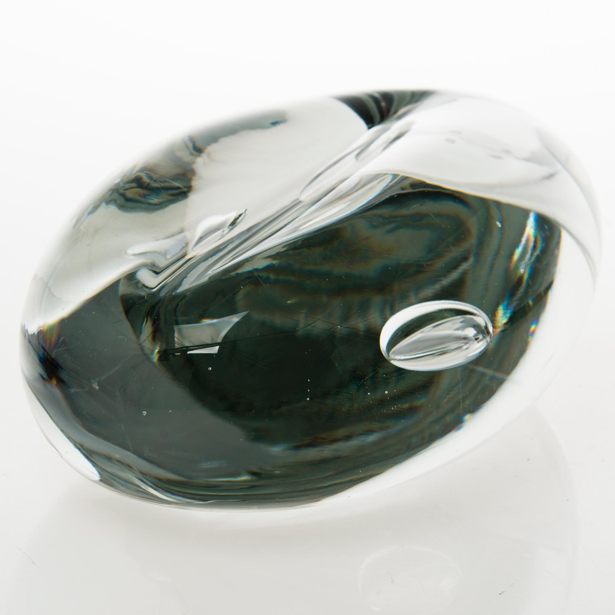 TIMO SARPANEVA,  a 'Claritas' glass sculpture, signed Timo Sarpaneva, Iittala 1984 C958.
