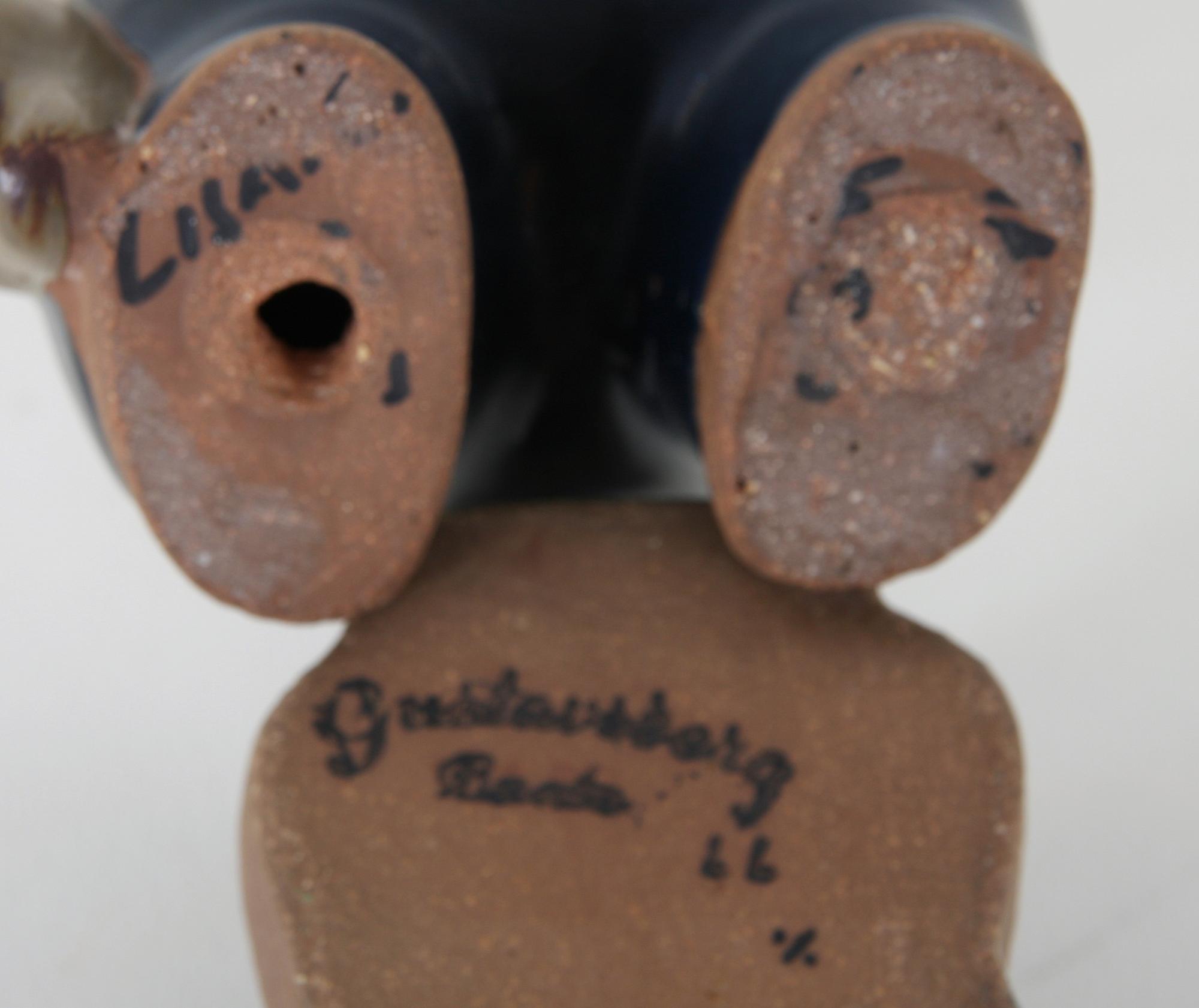 FIGURINER, 2 st, stengods, Lisa Larson, Gustavsberg.