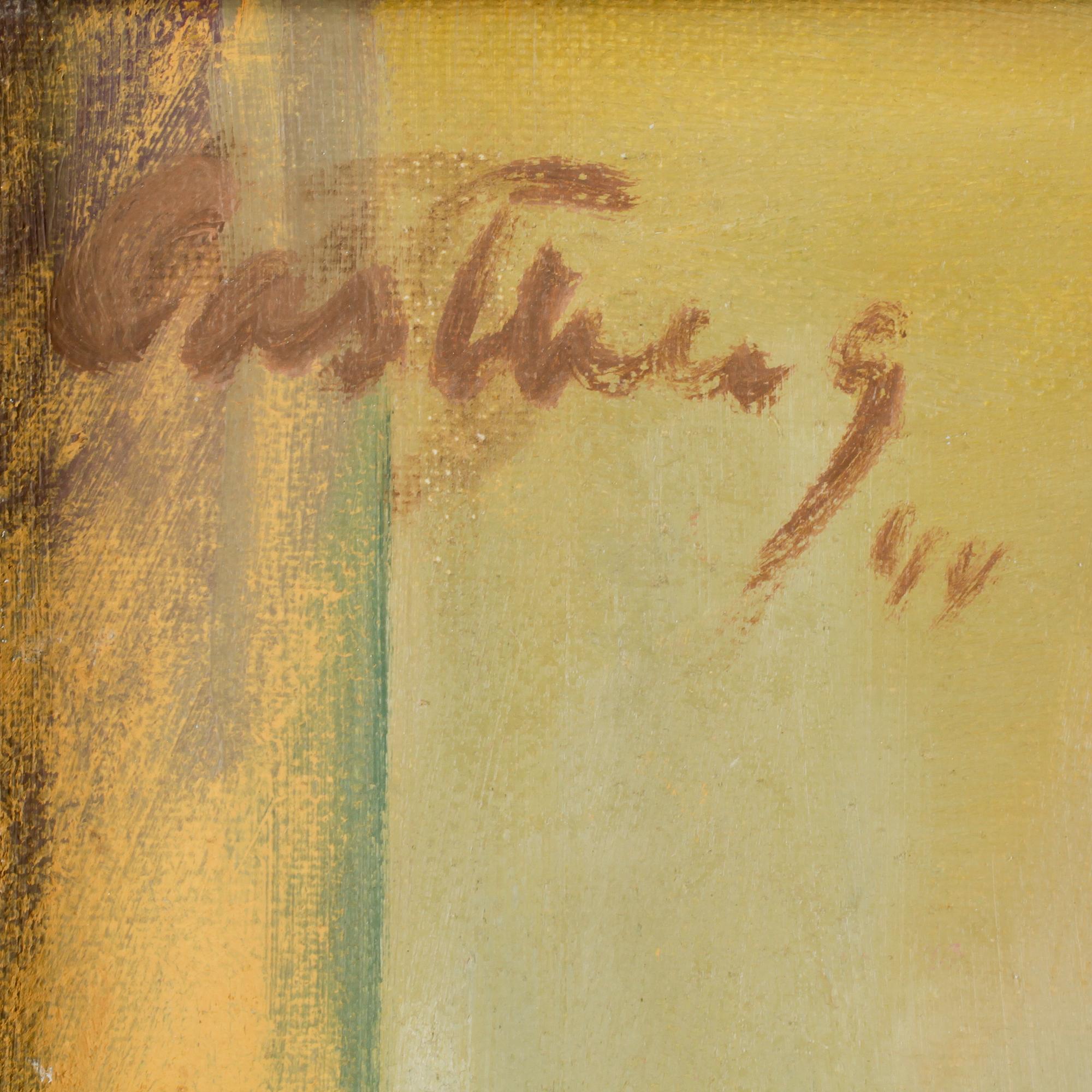 OKÄND KONSTNÄR, olja på duk, bär signatur, otydligt daterad, 1900-tal.