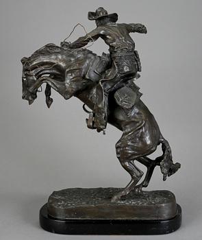 FREDERIC SACKRIDER REMINGTON, efter, skulptur, brons, stämpelsignerad.