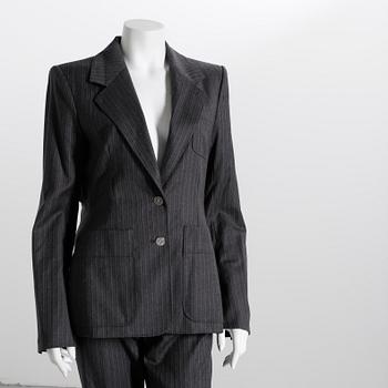 KOSTYM, Yves Saint Laurent, tvådelad dräkt/kostym bestående av kavaj samt byxor.