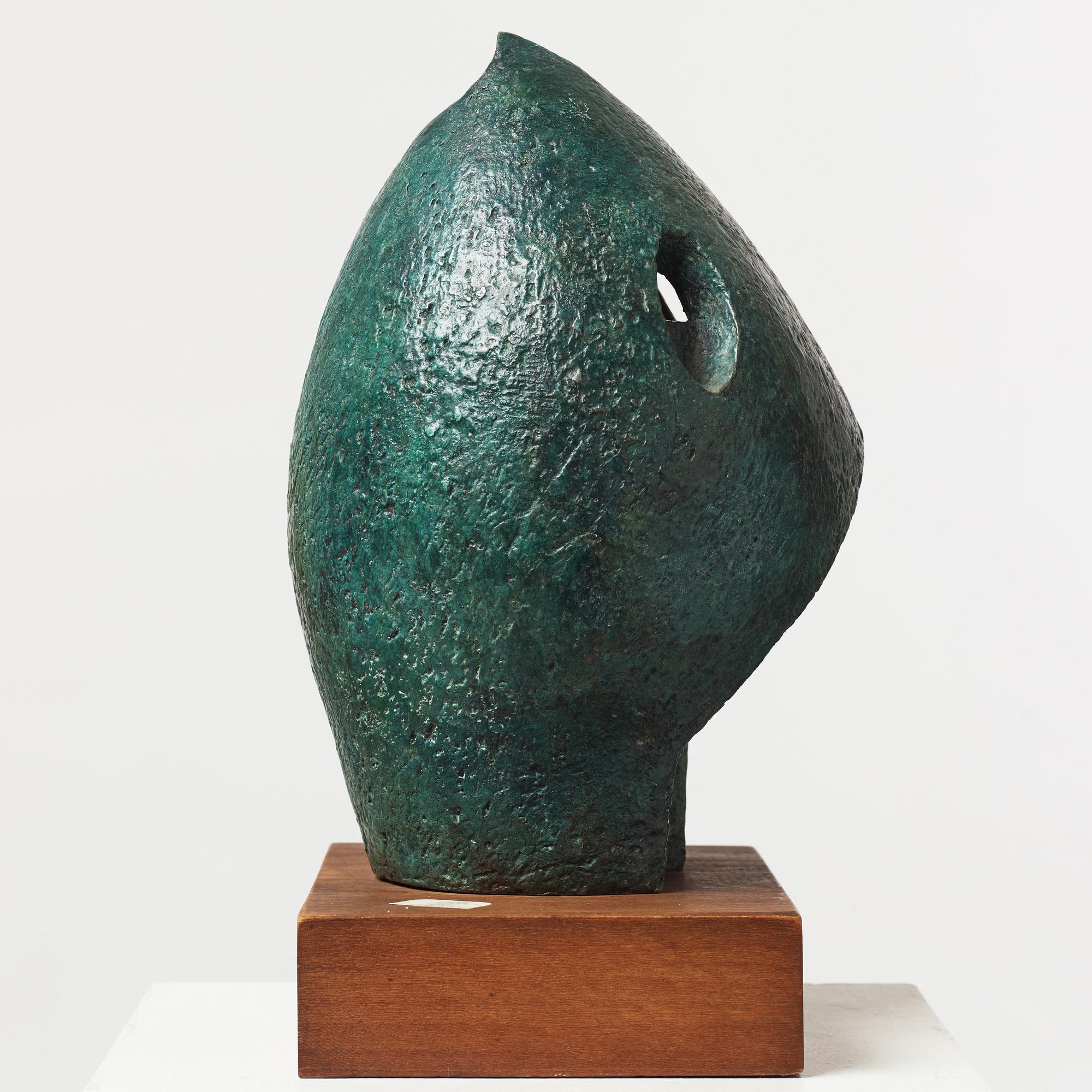 Kathe Lipin, skulptur, brons, signerad K Lipin,