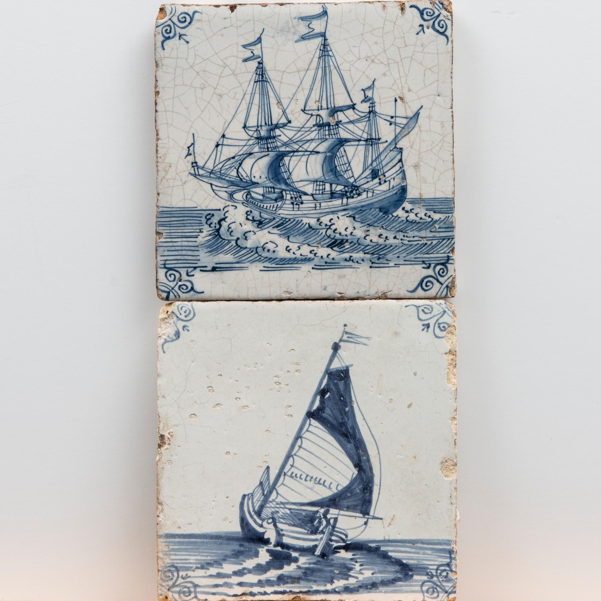 KAKEL, Delft, Holland 1600/1700-tal samt KAKEL, Delft, Holland 1800-tal.