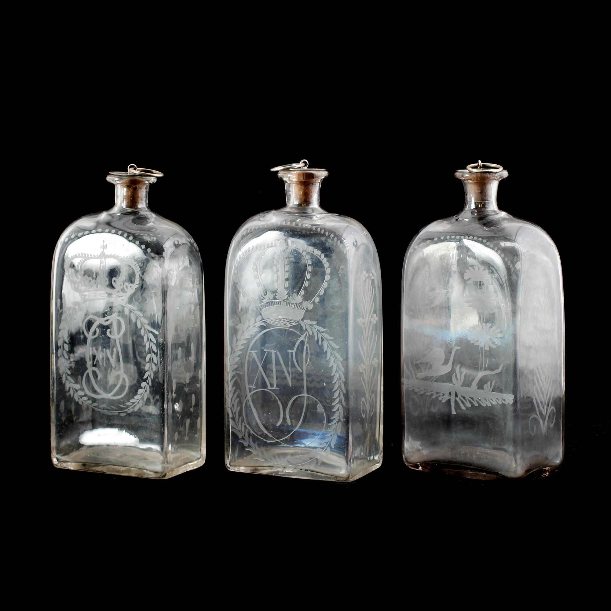 FLASKSCHATULL, 1800-talets mitt.
