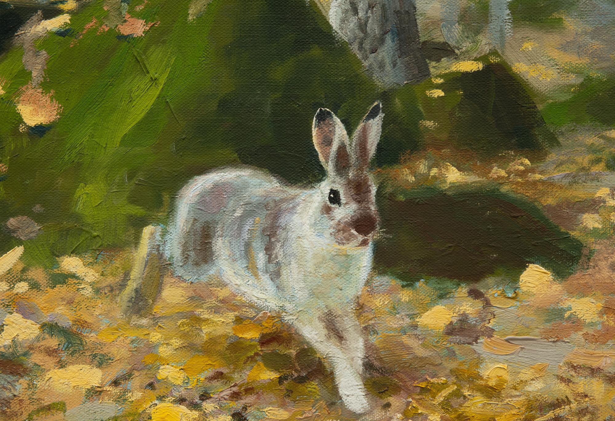 Thure Wallner, Hare i höstlandskap.