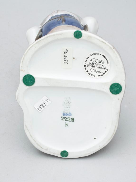 FIGURINER, 3 st, porslin, Bing & Gröndal, Danmark.