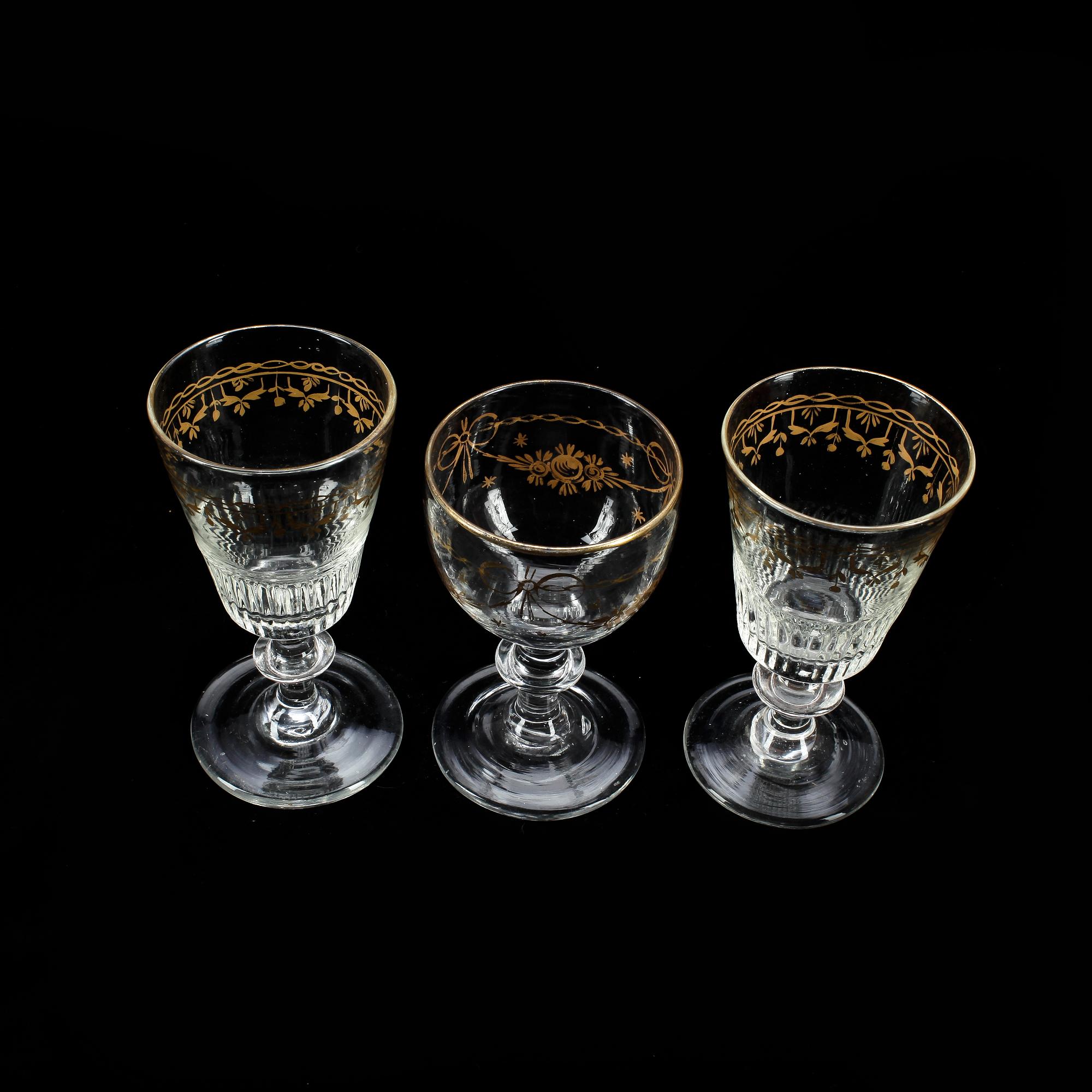 VINGLAS, 2+1, 1800-talets första hälft.